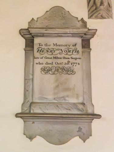 Henry North memorial 1778