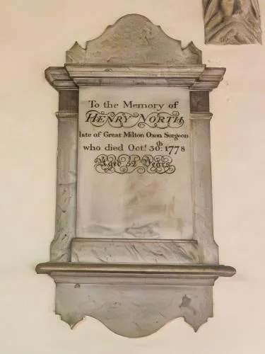 Henry North memorial 1778