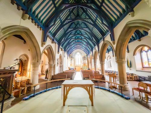 Looking west down the nave