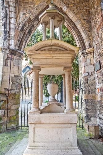 The Titanic memorial fountain
