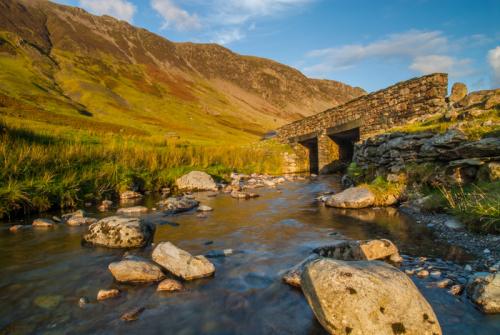 The western slope of Honister Pass