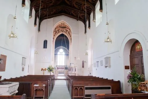 Looking down the nave