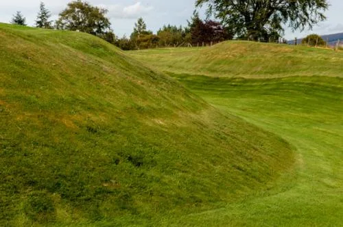 The earthwork defences