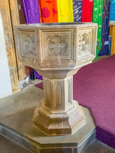 The 19th-century octagonal font