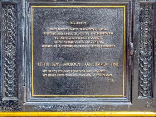 The dedication plaque