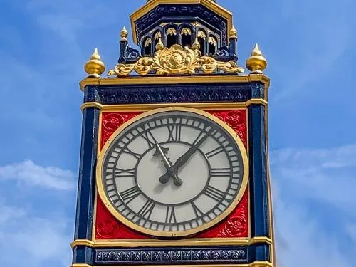 The clock face