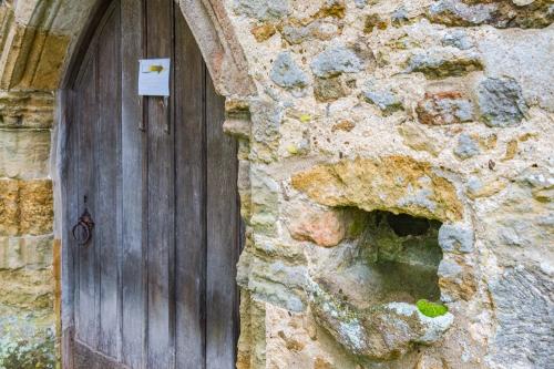 14th-century water stoup