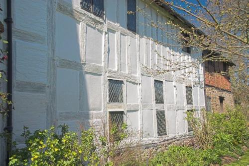 The side wall of the hall