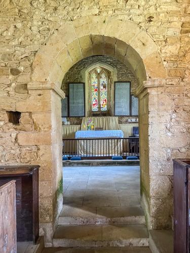 The Saxon-era chancel arch