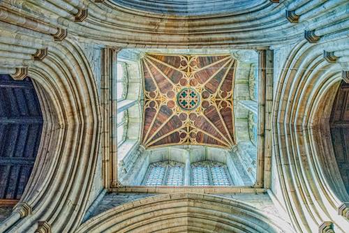 The crossing tower ceiling