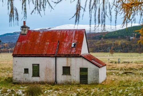 Deserted cottage, Mar Lodge Estate
