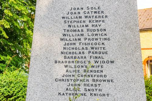 The second panel of martyrs