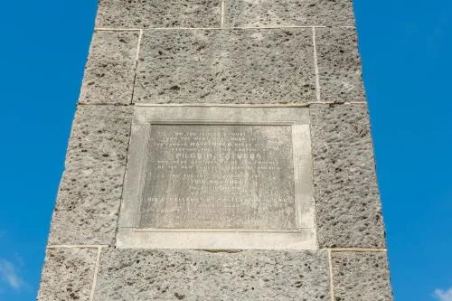 The Pilgrim Fathers dedication plaque