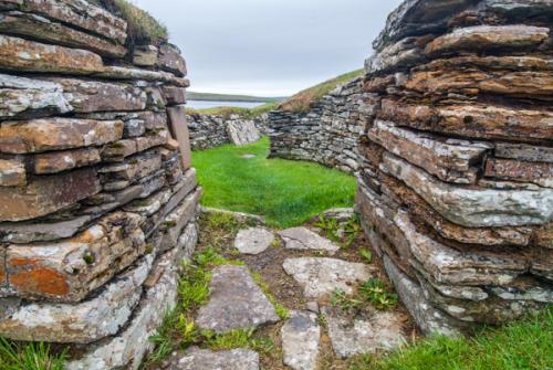 Entering the broch