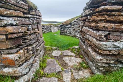 Entering the broch