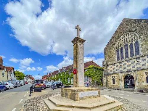 The war memorial, Church Hill
