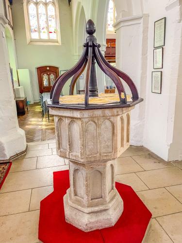 The 13th-century font
