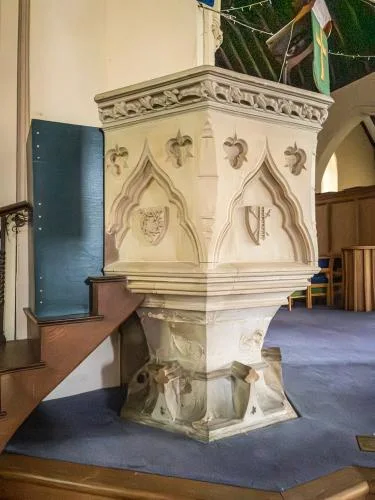 1858 stone pulpit