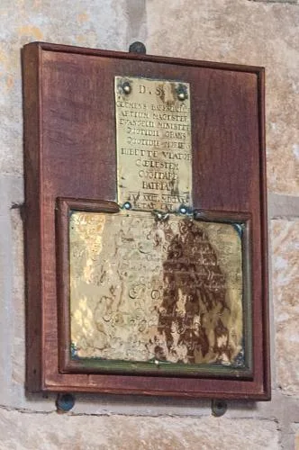 Clement Barksdale memorial brass