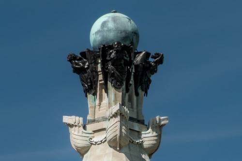 The obelisk and copper globe
