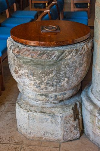 The 11th-century font