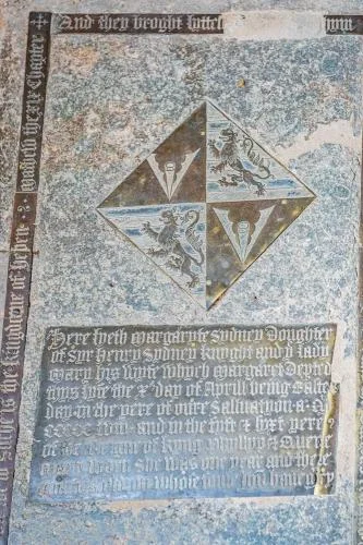 Margaret Sidney brass (d. 1558)