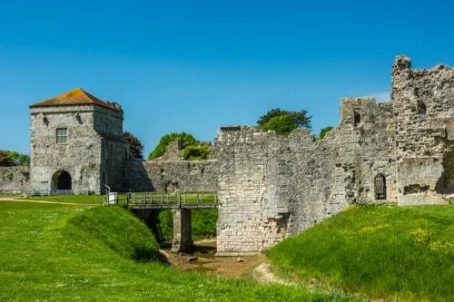 The moated entrance and gatehouse