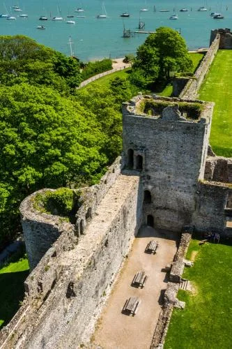 The parapet walk from the Great Tower