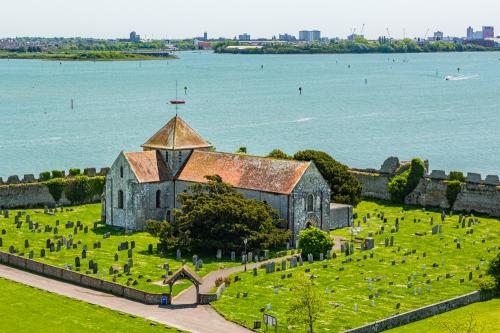 The church from Portchester Castle
