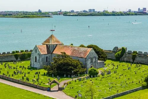 The church from Portchester Castle