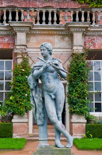 A neoclassical garden statue