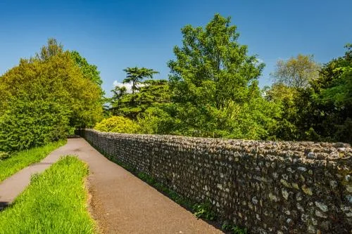 The 18th-century wall walk, Priory Park