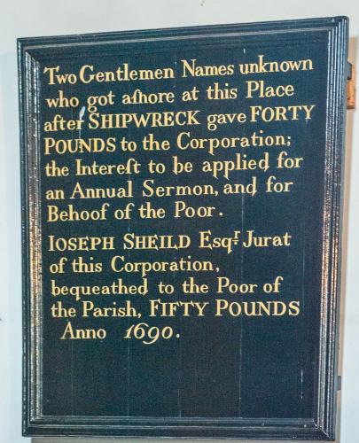 A 1690 charity board