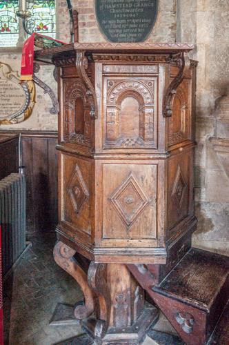 The 17th-century pulpit