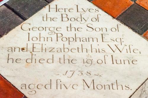 George Popham, d. 1738, aged 5 months