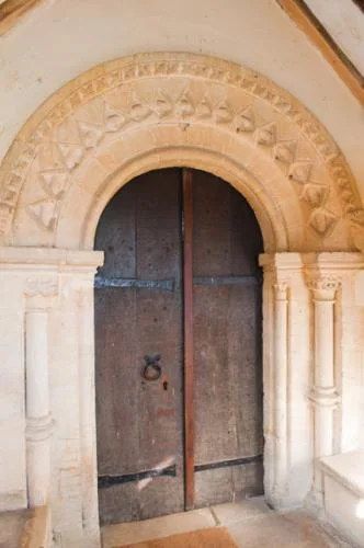 The 12th-century south doorway