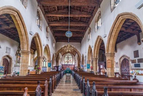Looking east down the nave