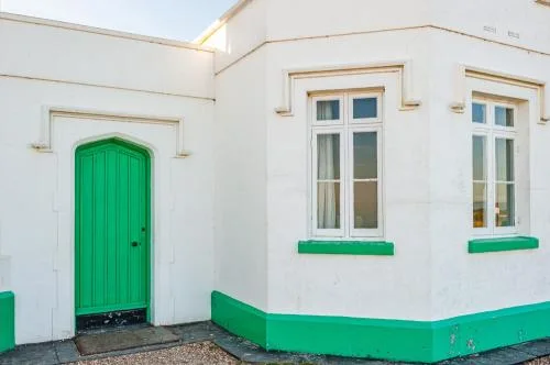 Doorway to the keeper's cottage