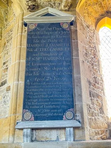 Harriot Carrett memorial, 1806