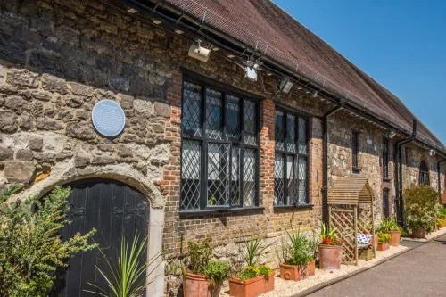 The 14th-century monastic barn