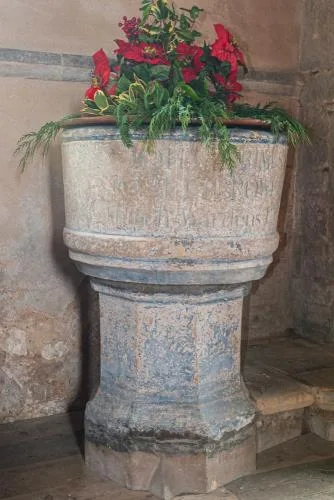 The 12th-century font
