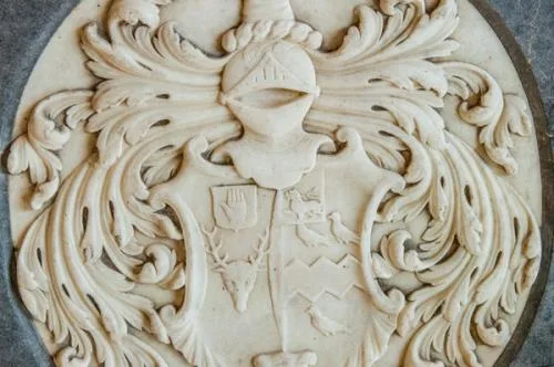 Parker coat of arms in the chancel