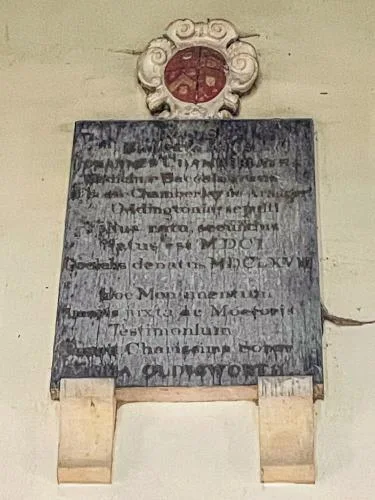 John Chamberlayne memorial, 1668