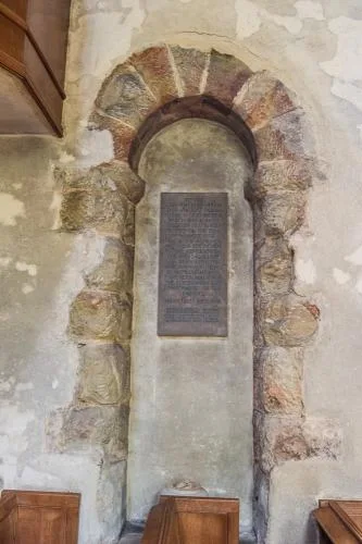 Saxon doorway, north wall