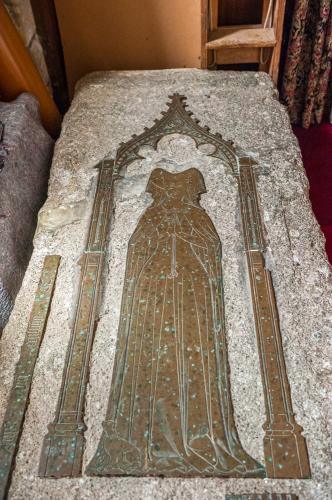 Philippa Halsham brass (d. 1395)