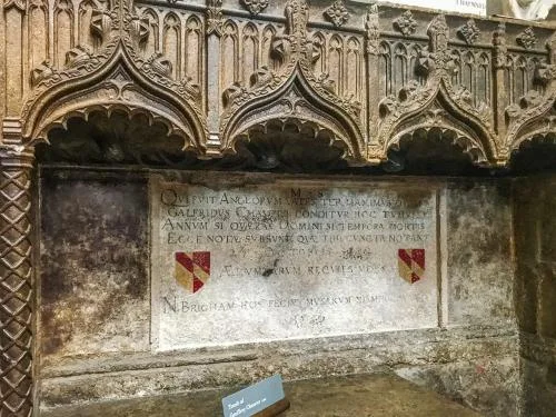 Chaucer memorial, Westminster Abbey