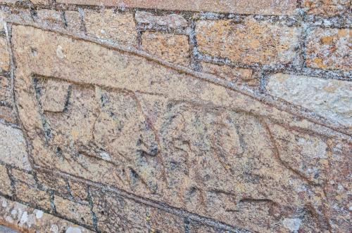 Saxon carving of mounted knights