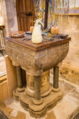 The early 13th-century font
