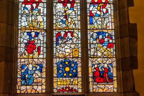 Corporal Acts of Mercy window