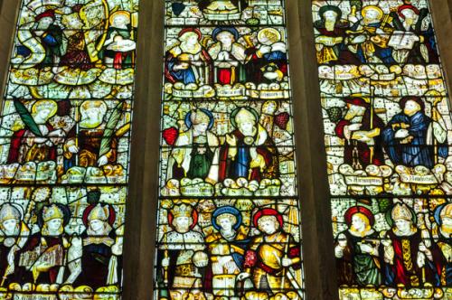 14th century west window glass